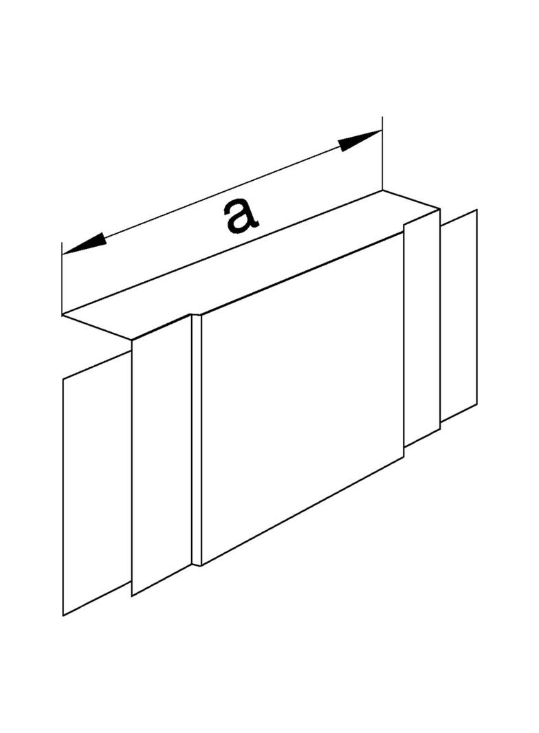 tehalit.LF Element T/X 20x35/36mm jasnoszary