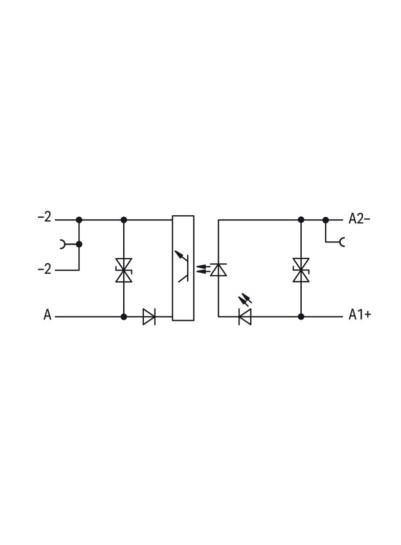 złączka z optoseparatorem 12/24VDC/0,1A/-25/+30 /10szt./ WAGO