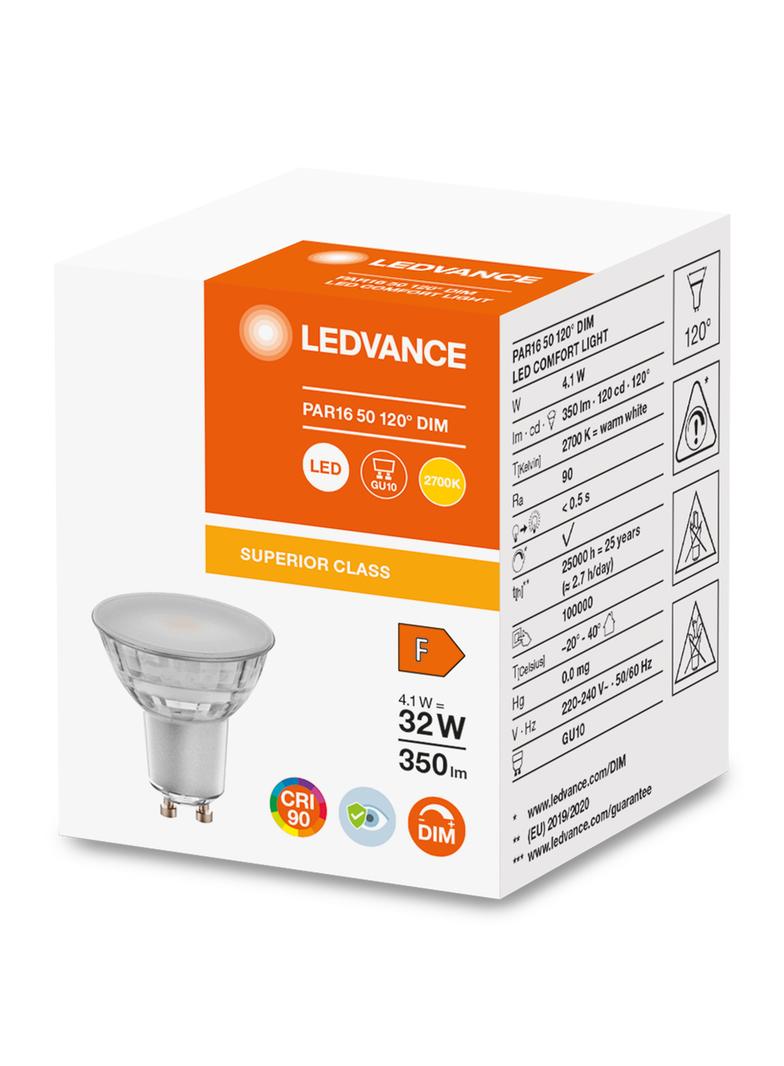 Lampa LED COMFORT/SUPERIOR DIM Spot 32 PAR16 Glass 4,1W/927 GU10