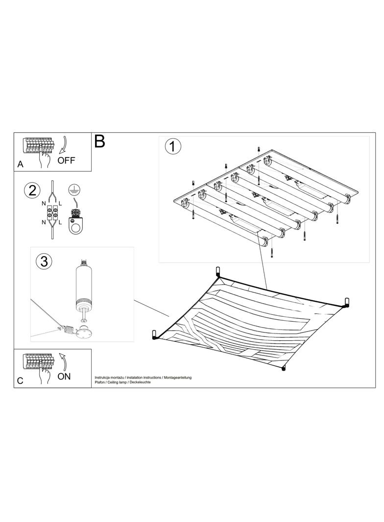 Sollux Plafon LUNA 3 biały SL.0739