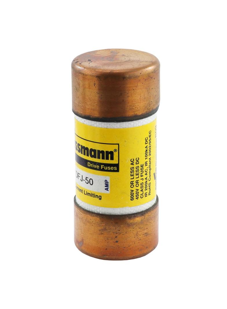 DRIVE FUSE Wkładka szybka 50A AC 600V DC 450V UL Class J 27x60 mm UL CSA DFJ-50 EATON