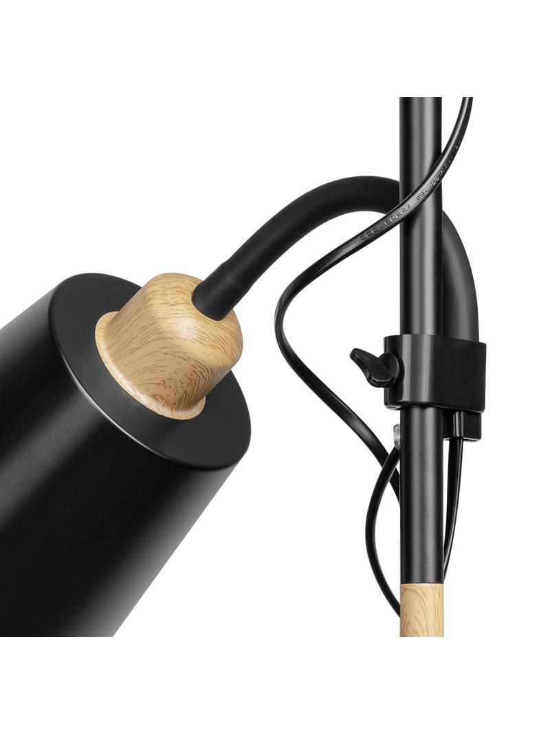 GRACE 3P, potrójna lampa podłogowa, 3xE27, max. 3x18W, 192 cm, czarna