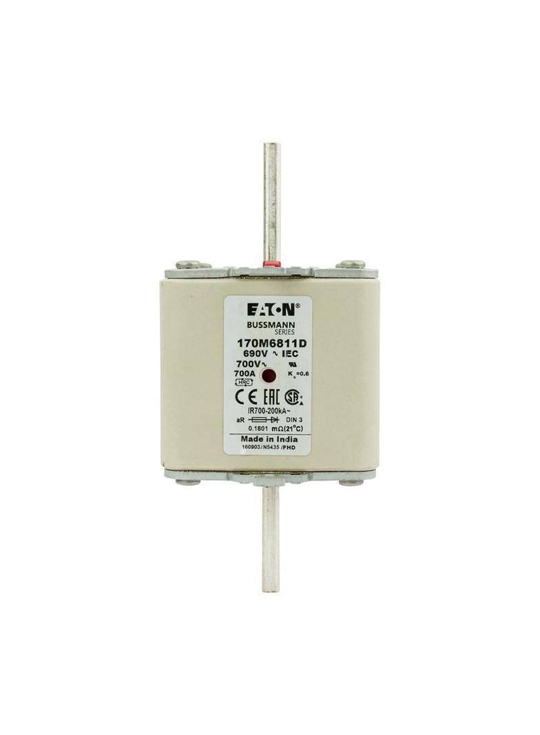 700A 690V aR DIN 3 HSDNH FUSE Wkładka szybka 700A AC 690 V DIN 3 aR DIN IEC podwójny wskaźni 170M681