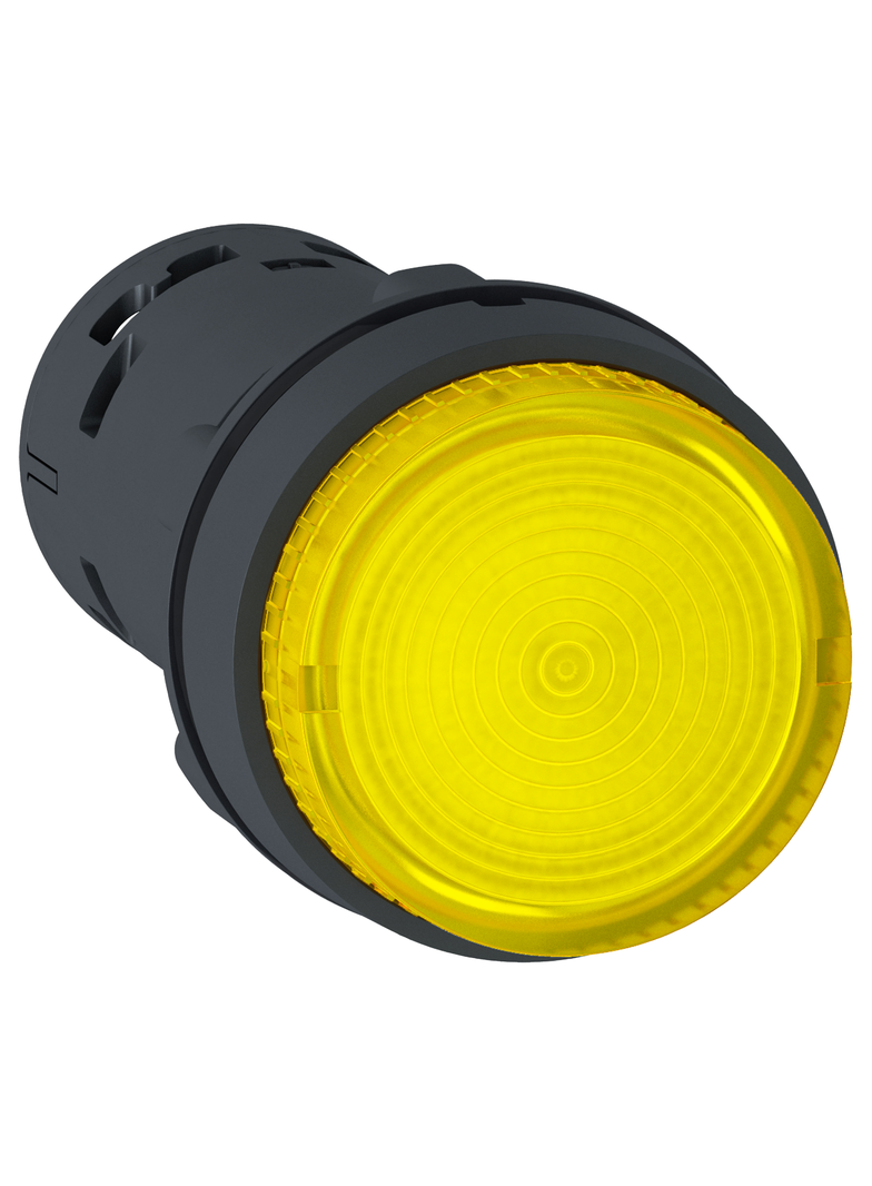 Harmony XB7 Przycisk żółty z samopowrotem bez oznaczenia LED 24V XB7NW38B1 Schneider