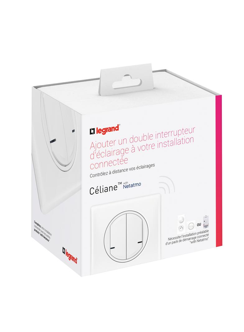 CELIANE WITH NETATMO - ŁĄCZNIK BEZPRZEWODOWY OŚWIETLENIA I GNIAZD ŚWIECZNIKOWY BIAŁY, Legrand