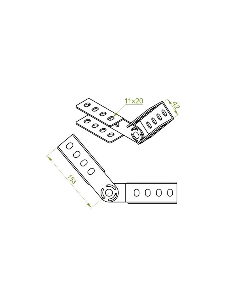 LWP Łacznik wzmocniony przegubowy 3,0 mm