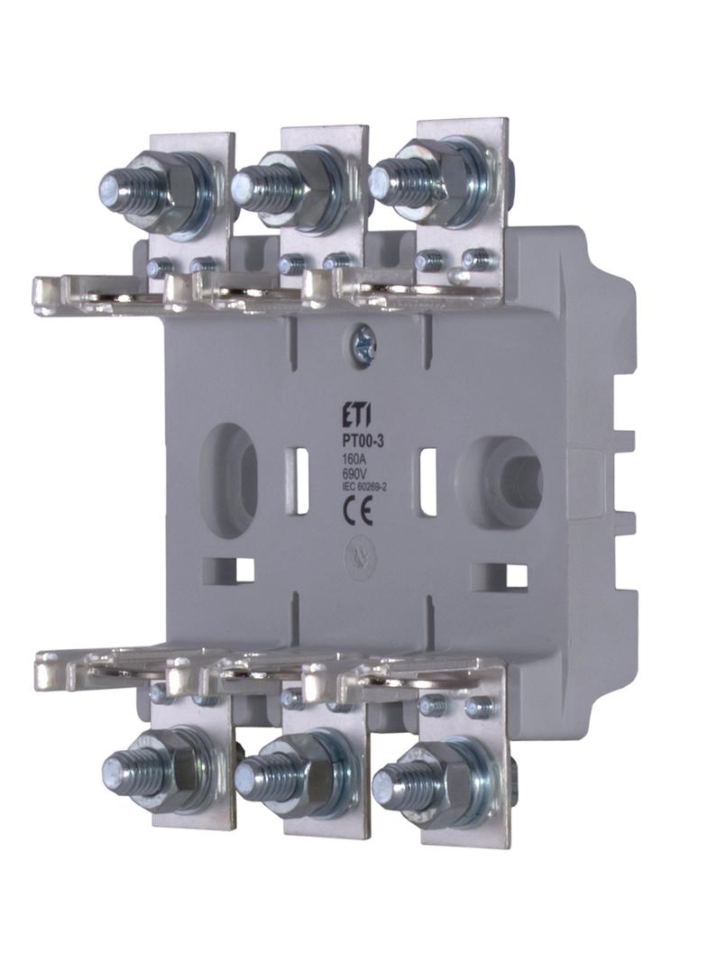 PT 00 P00-P00 3p - Podstawa bezpiecznikowa