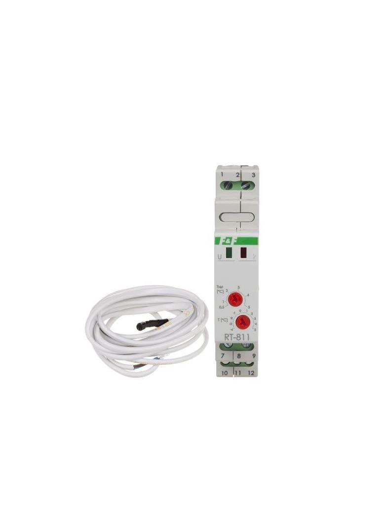 Regulator temperatury przeciw zamarzaniu zakres -4 do +5 st.C I=16A 1moduł RT-811 F&F