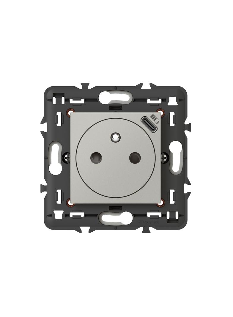 Mosaic - Gniazdo 2P+Z + Usb Typ C Z Ramką 079361L LEGRAND