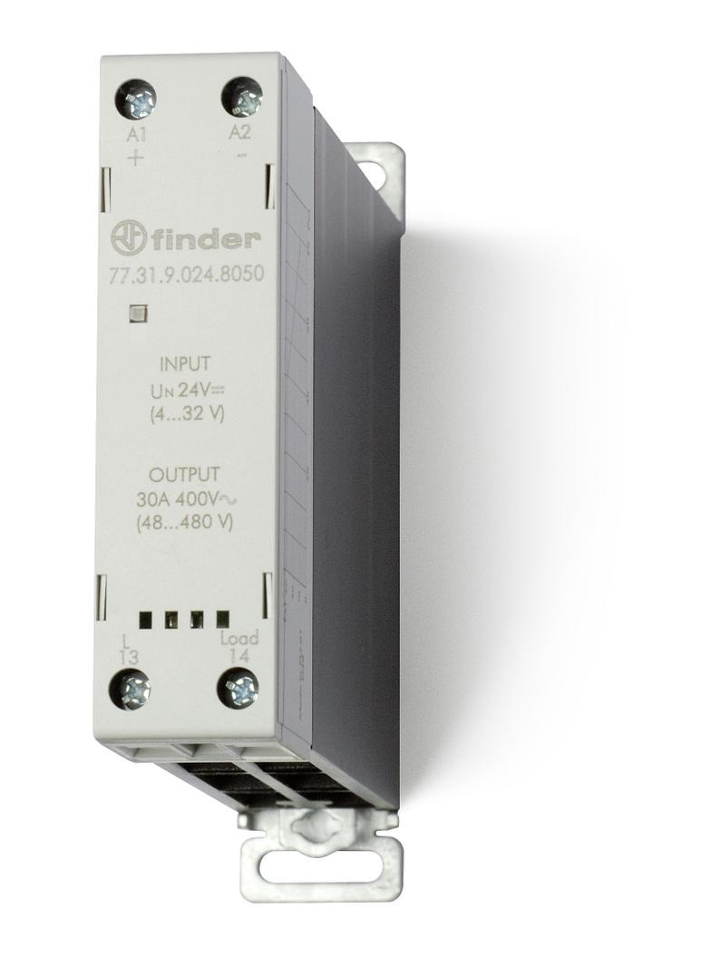 Przekaźnik półprzewodnikowy 1 Z; 30A; sterowanie 24V DC; wyjście 400V AC załączanie w zerze, 77.31.9