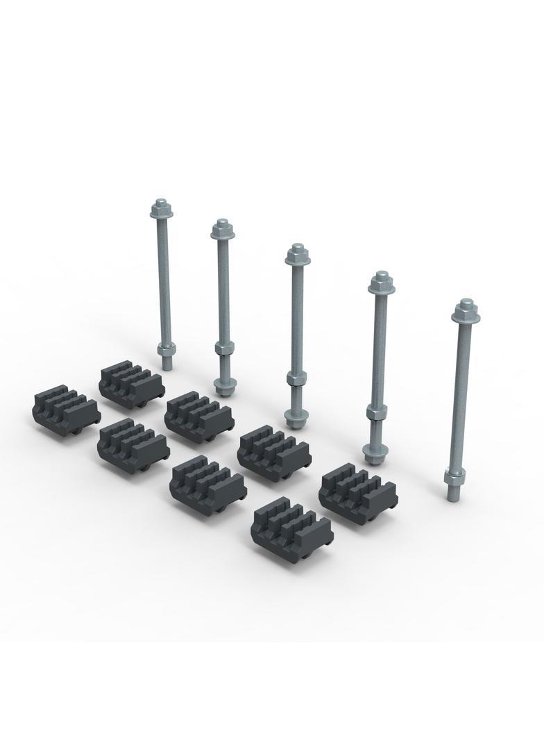 XL3S ZESTAW ADAPTERÓW DO SZYN CU 50-63X5MM, Legrand