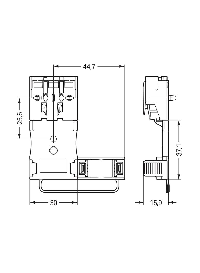 płytka odciążająca przewody do przewodów płaszczowych
