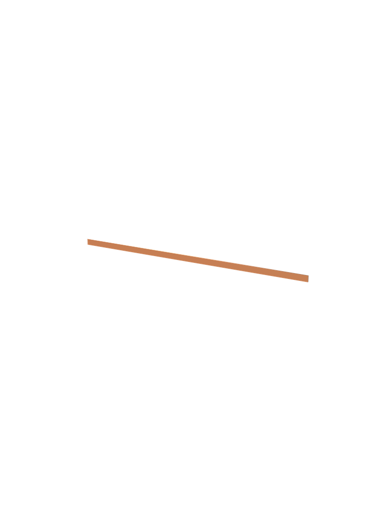 ZX2074 Szyna Cu 30x5mm, L:1195mm