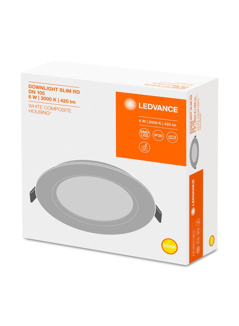 Oprawa DOWNLIGHT SLIM DN105 6W 3000K WT IP20