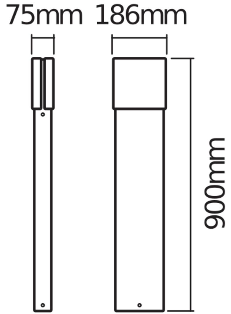 ENDURA STYLE ELLIPSE 90CM 13W DG LEDV Oprawa zewnętrzna