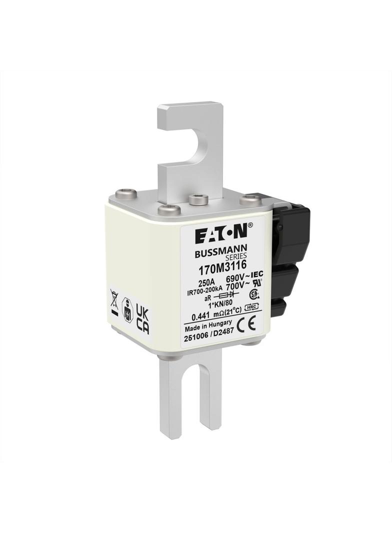 250A 690V 1*KN/80 aR INDICATOR FUSE Wkładka szybka 250A AC 690V compact DIN 1 45x59x104 mm 170M3116