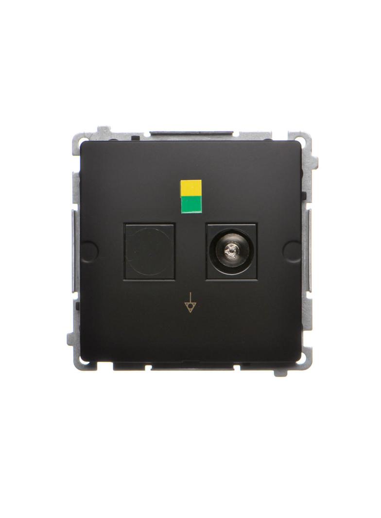 Simon BASIC Gniazdo ekwipotencjalne pojedyncze (moduł) czarny BMGEK1.01/49 KONTAKT
