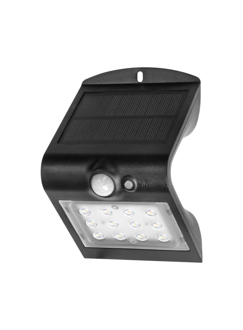 SILOE LED 1,5W lampa solarna z czujnikiem ruchu 120st 190lm IP65 4000K 1200mAh podwójne źródło AD-SL