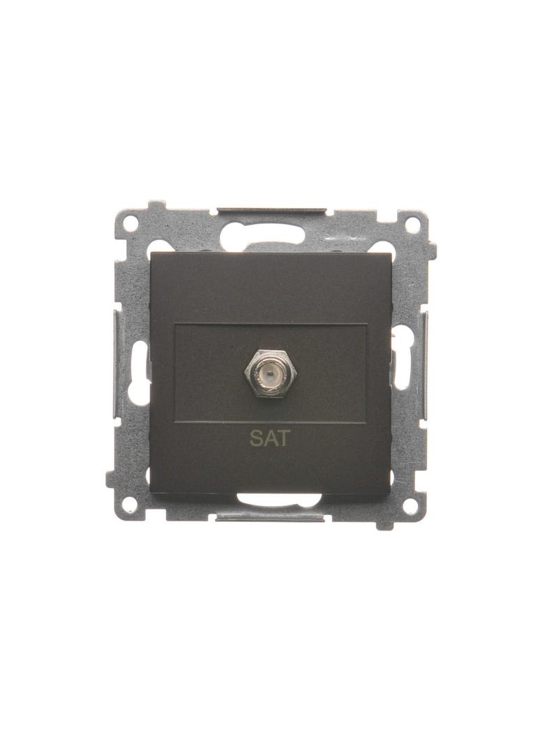 Simon 54 Gniazdo antenowe SAT pojedyncze Do instalacji indywidualnych brąz mat
