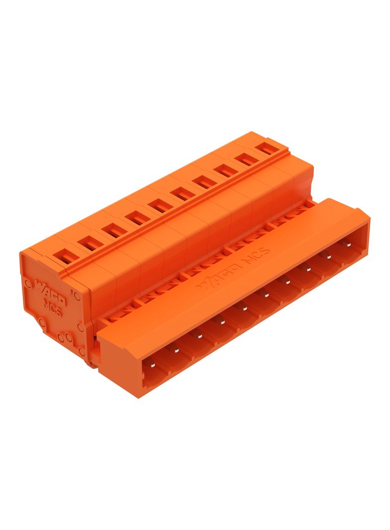 MCS-MIDI Classic wtyk 10-bieg. pomarańczowy raster 5,08 mm