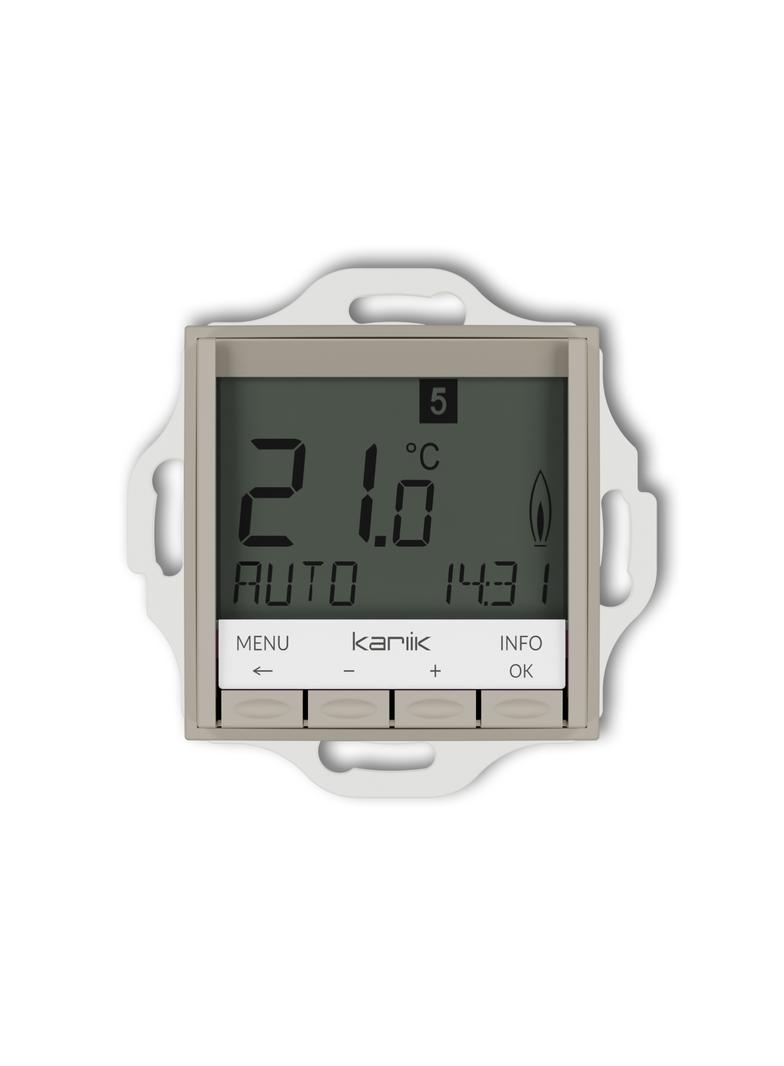 MINI Mechanizm uniwersalnego elektronicznego tygodniowego regulatora temperatury (podświetlenie biał