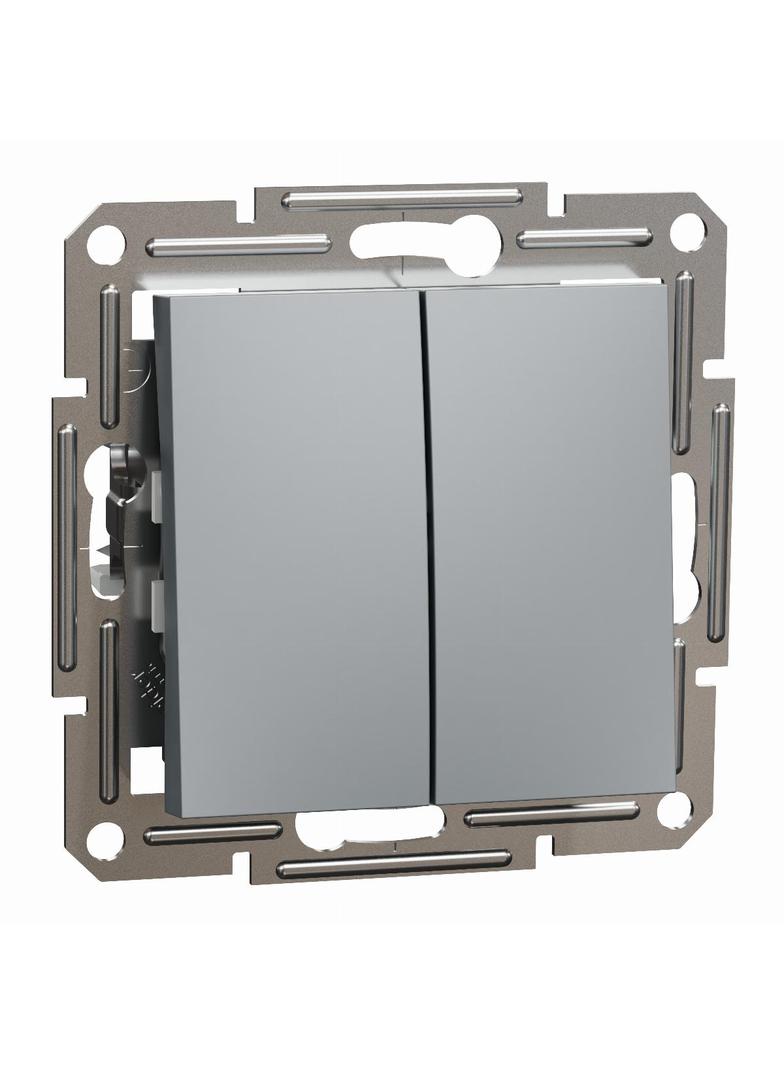 Asfora, łącznik świecznikowy, bez ramki, stal