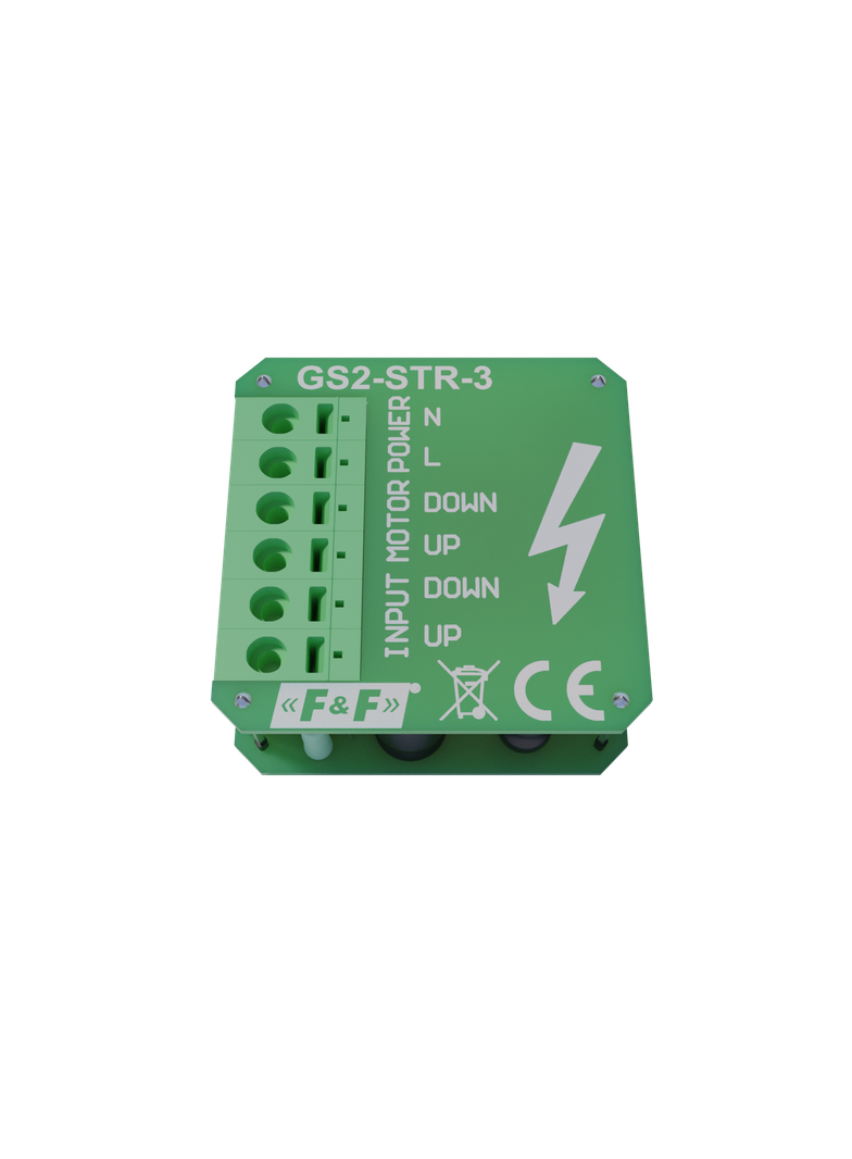 Moduł elektroniki sterownika roletowego do panela szklanego 230V AC GS2-STR-3 F&F