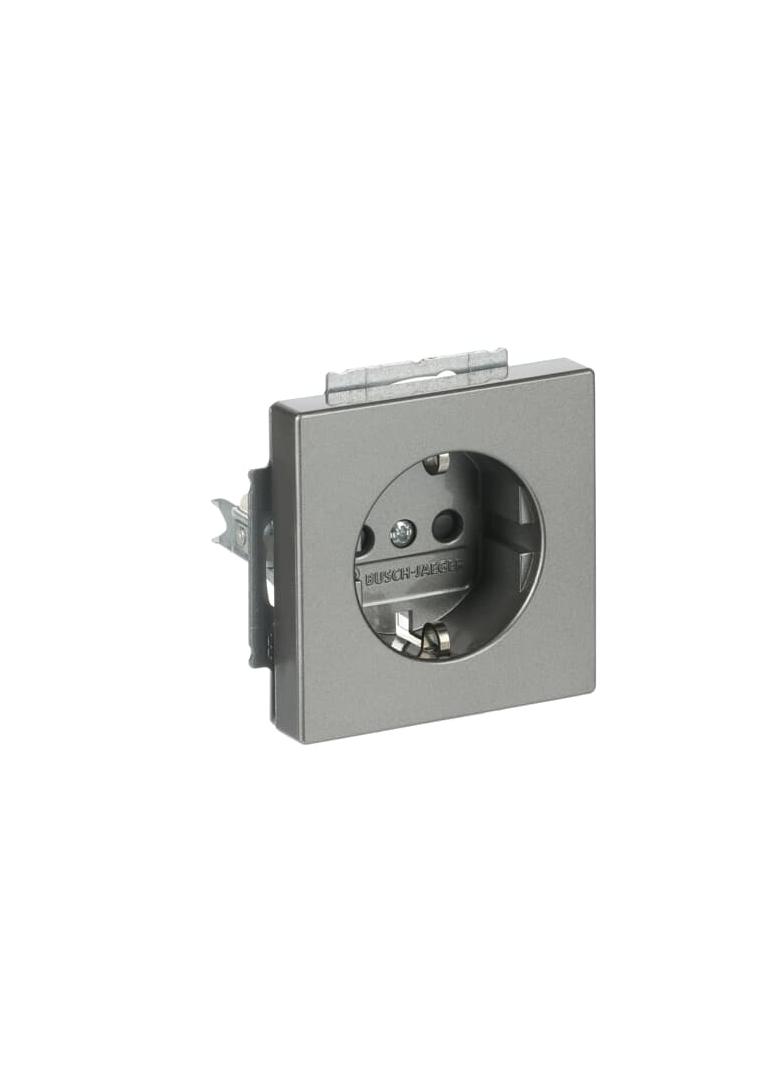 FUTURE Gniazdo wyrównania potencjałów (męskie)  aluminiowo srebrny