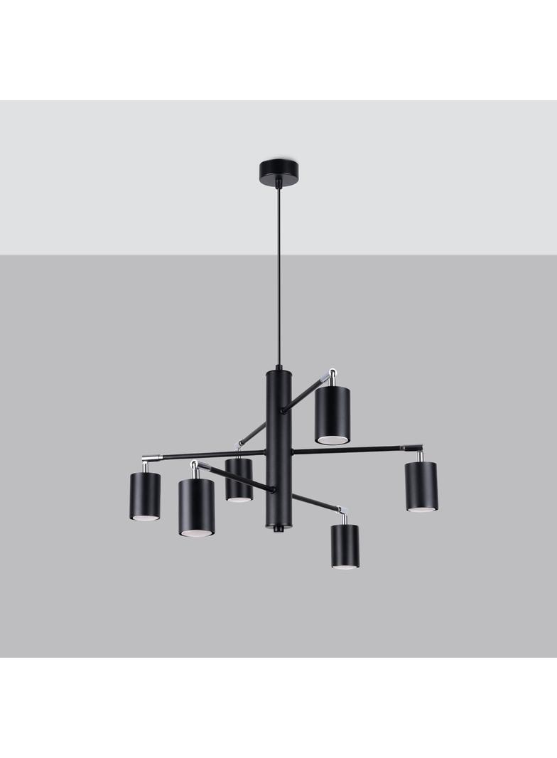 Sollux Żyrandol LEMMI 6 czarny SL.1207