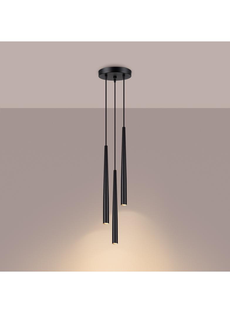 Sollux Lampa wisząca BLISS 3P czarna SL.1463
