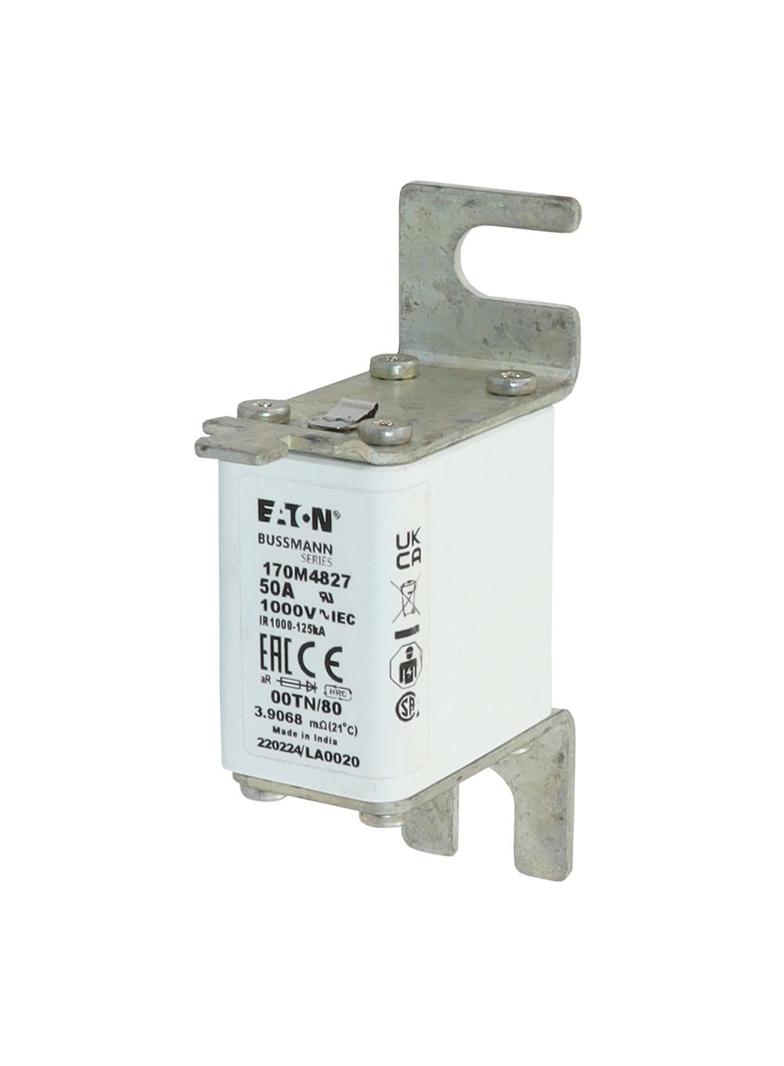 50A 1000V 00TN/80 aR INDICATOR FUSE Wkładka szybka 50A AC 1000V rozmiar 00 30x47x98 mm aR D 170M4827