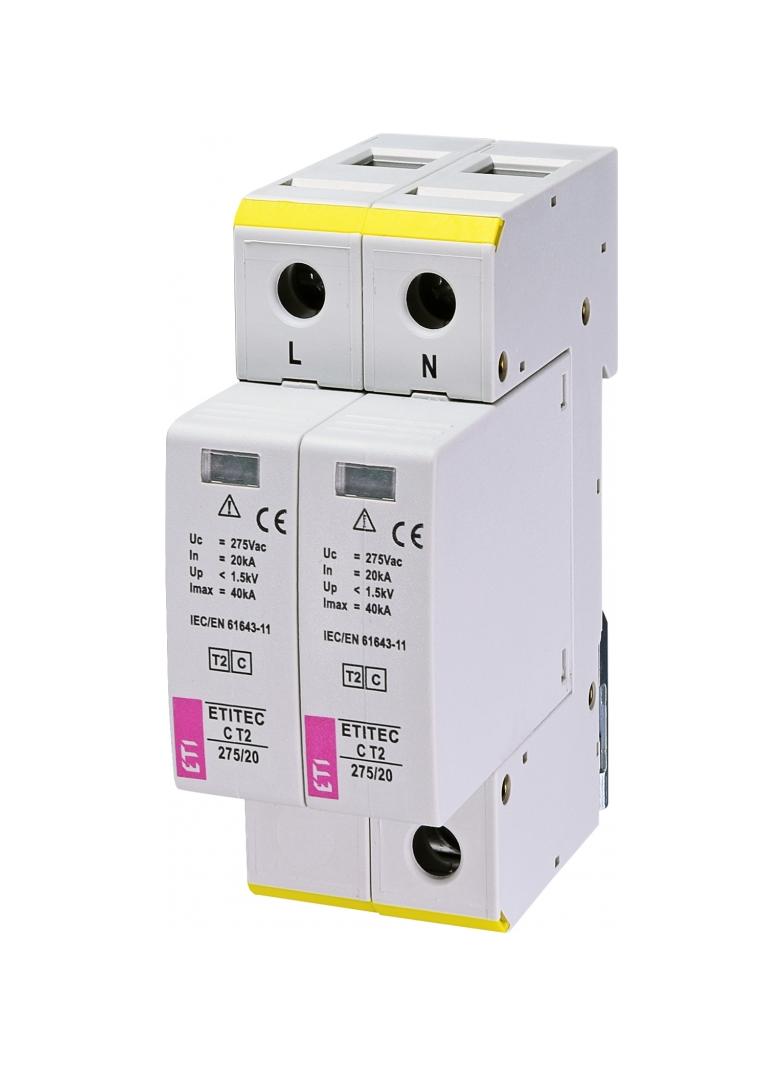 Ogranicznik przepięć T2 (C) TEC C T2 275/20 2+0 002440397 ETI