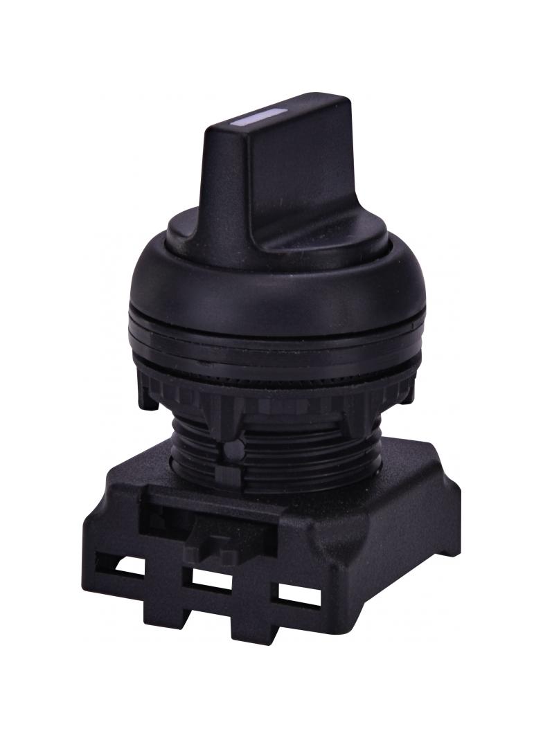 EGS2-S-C - Napęd pokrętny piórkiem 2 położeniowy, z powrotem -Czarny