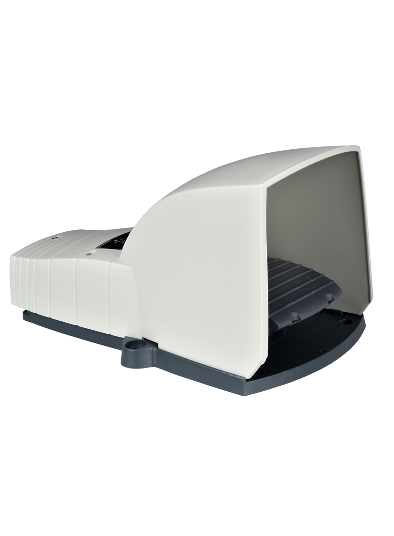 Harmony XPE Łącznik nożny pojedynczy z osłoną szary 2NC + 2NO plastikowy