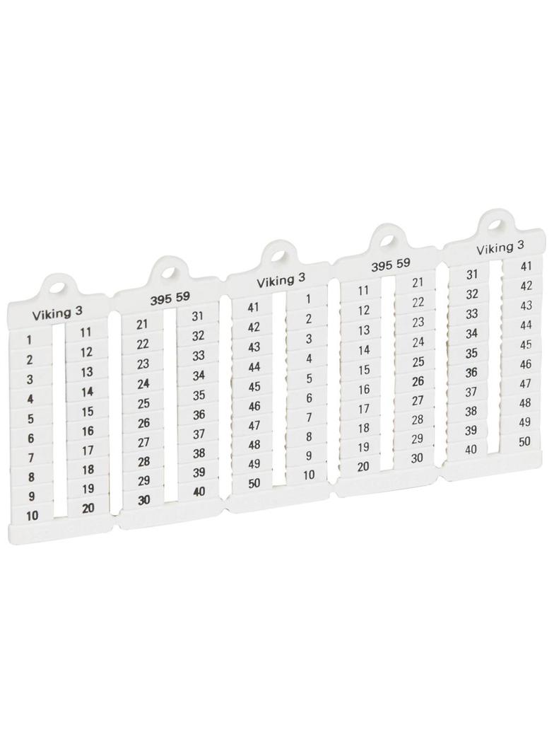 Oznacznik Biały Pionowy Cyfry Cab3 2x1-50 /1000Szt./ 039559 LEGRAND
