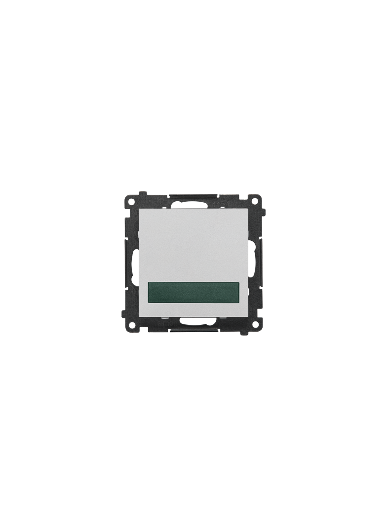 Simon 55 Sygnalizator świetlny LED – światło zielone 230V Aluminium mat TESS3.01/143 KONTAKT