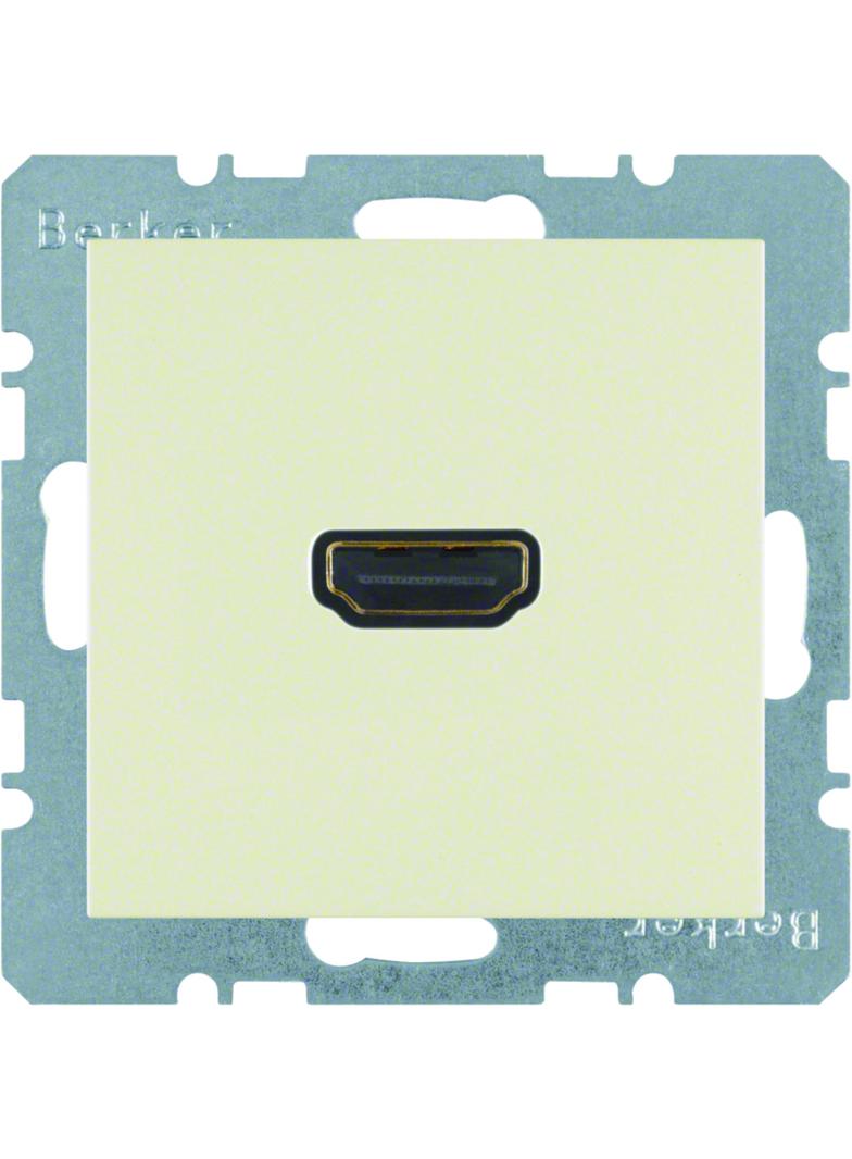 BERKER B.Kwadrat/S.1 Gniazdo HDMI krem 3315428982 HAGER