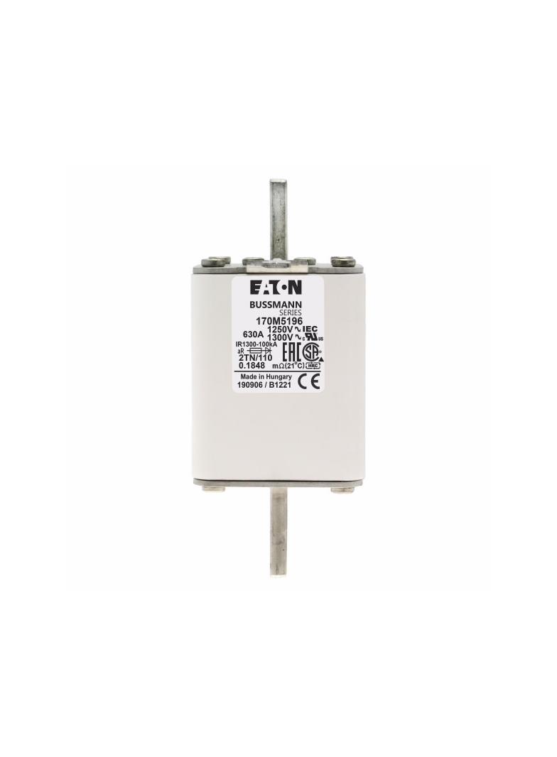 FUSE 630A 1250V 2TN/110 AR CU Wkładka szybka 630A AC 1250V rozmiar 2 61x75x138 mm aR DIN I 170M5196