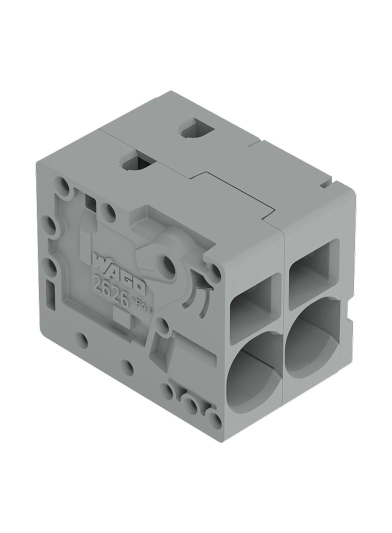 Złączka do płytek drukowanych 6mm2 RM 7,5mm 2-bieg szara /140szt./ 2626-1102/020-000 WAGO