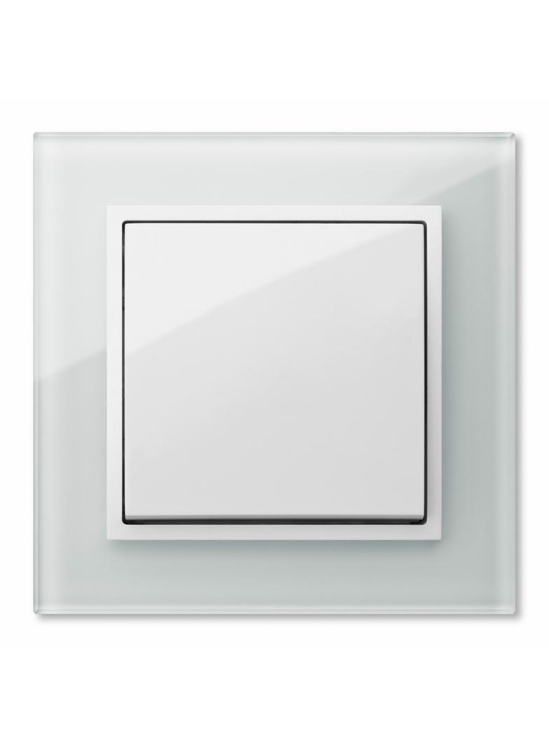 SENTIA: Ramka 1xszklana biała IP 20