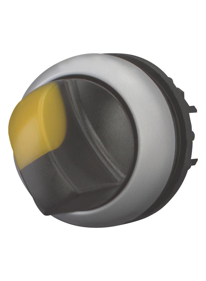 M22-WLKV-Y Przełącznik 2 położeniowy żółty bez samopowrotu i z możliwością podświetlenia 284396 EATO