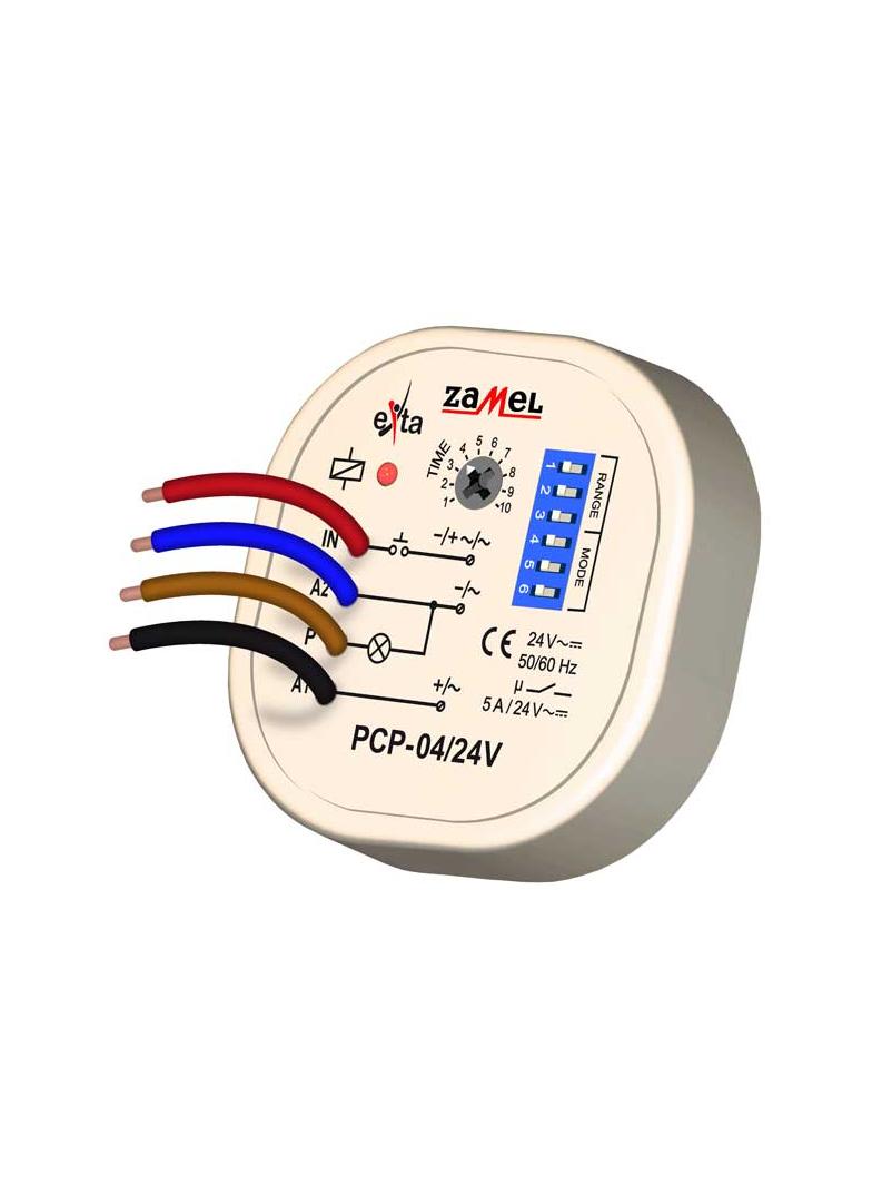 PRZEKAŹNIK CZASOWY 24V AC/DC TYP: PCP-04/24V