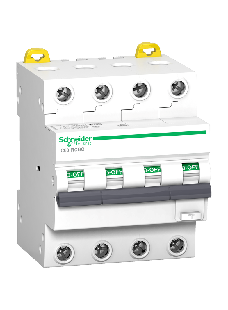 Wyłącznik różnicowonadprądowy Acti9 iC60RCBO-4-C25-30-A 6kA 3P+N C25A 30mA Typ A A9D67425 Schneider