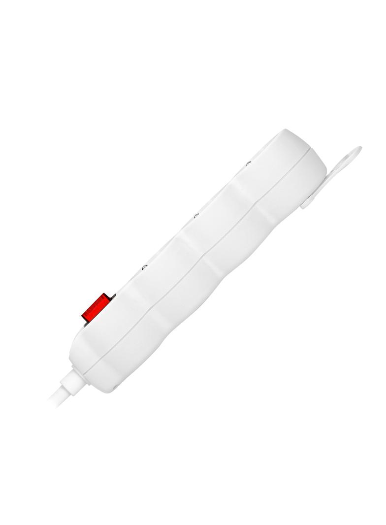 Przedłużacz 3x2P+Z,ON/OFF,1,4m, 3x1mm2, biały