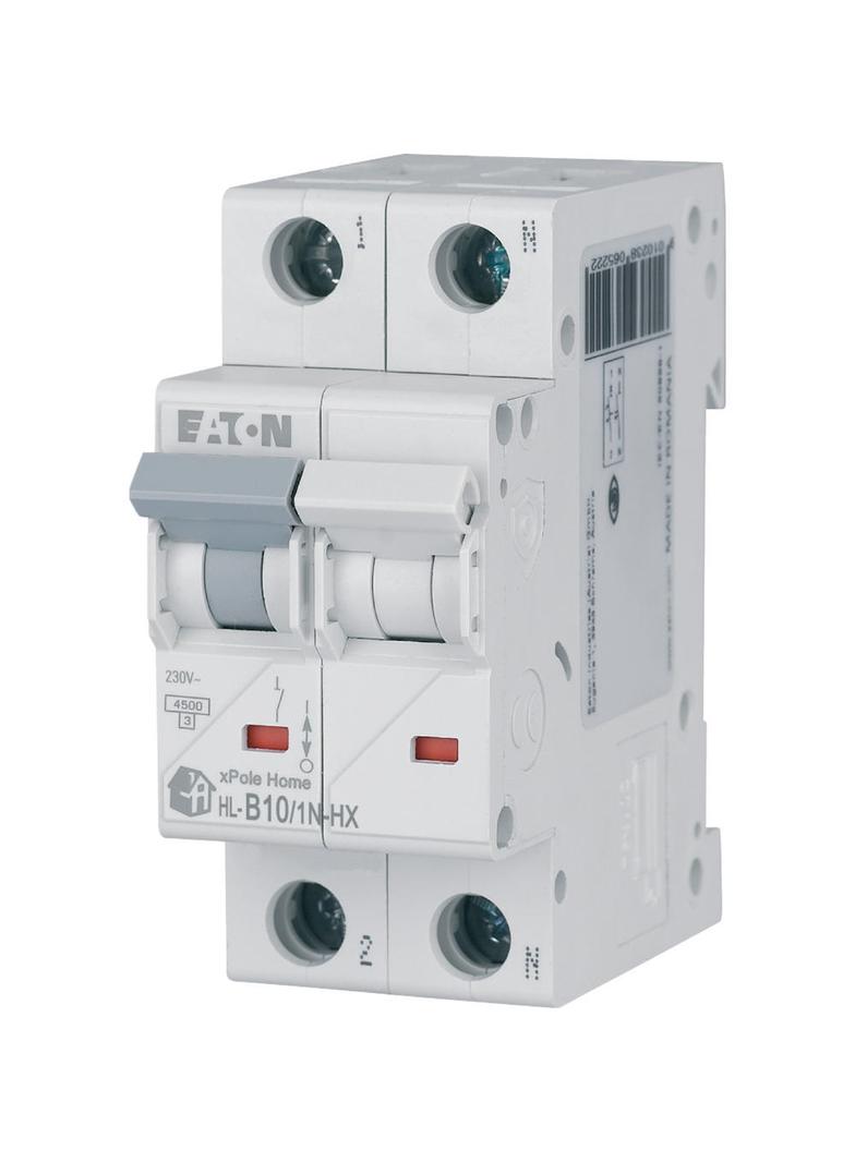 HN-B10/1N Wyłącznik nadprądowy 6kA B10A 1P+N 194839 EATON