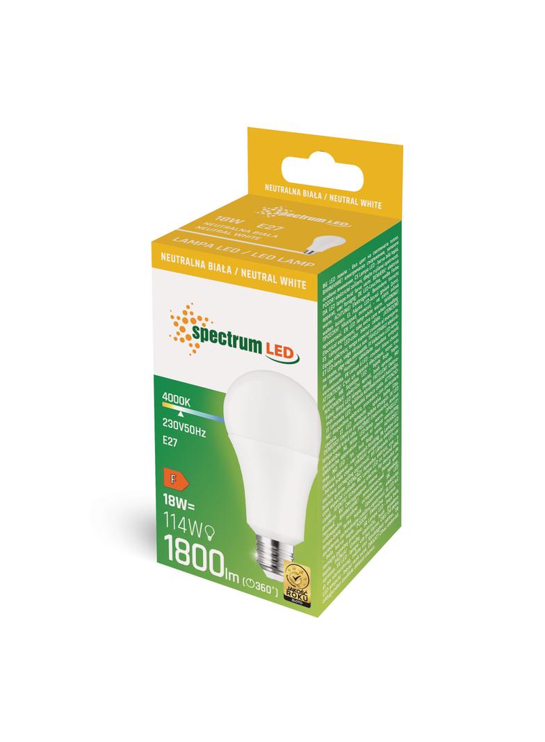 LED  GLS  E-27 230V 18W NW A70 SPECTRUM