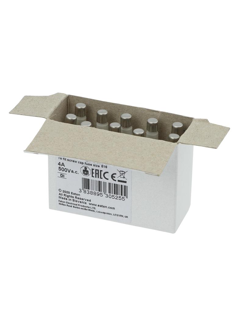 FUSE 4A DI/E16 500VAC DZ Wkładka DI 4A 500VAC DZ E16 4D16Q EATON