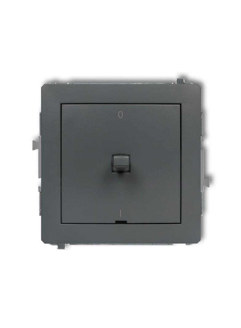 DECO Mechanizm łącznika dwubiegunowego w stylu amerykańskim grafitowy mat