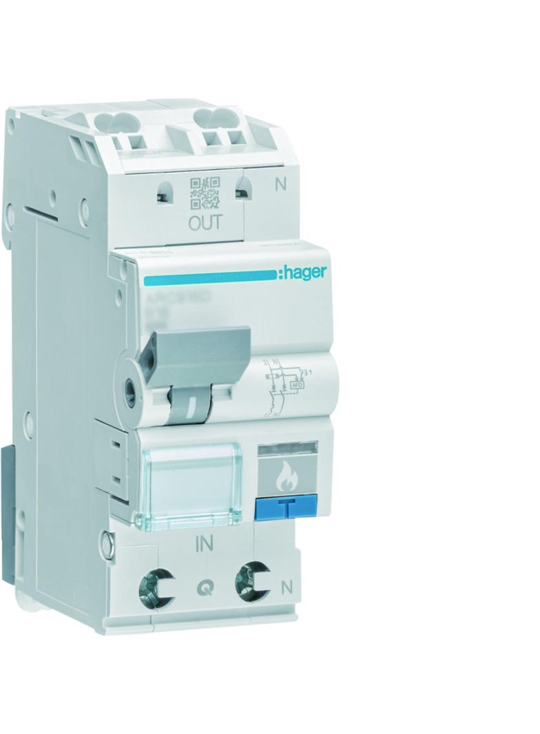 AFDD detektor iskrzeń z członem nadprądowym 1P+N 6kA B 10A