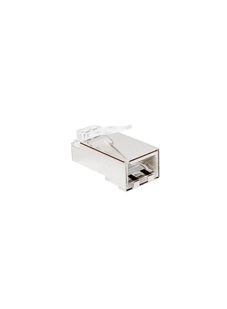 Wtyk RJ45 kat. 6 STP, srebrny op. 100 szt